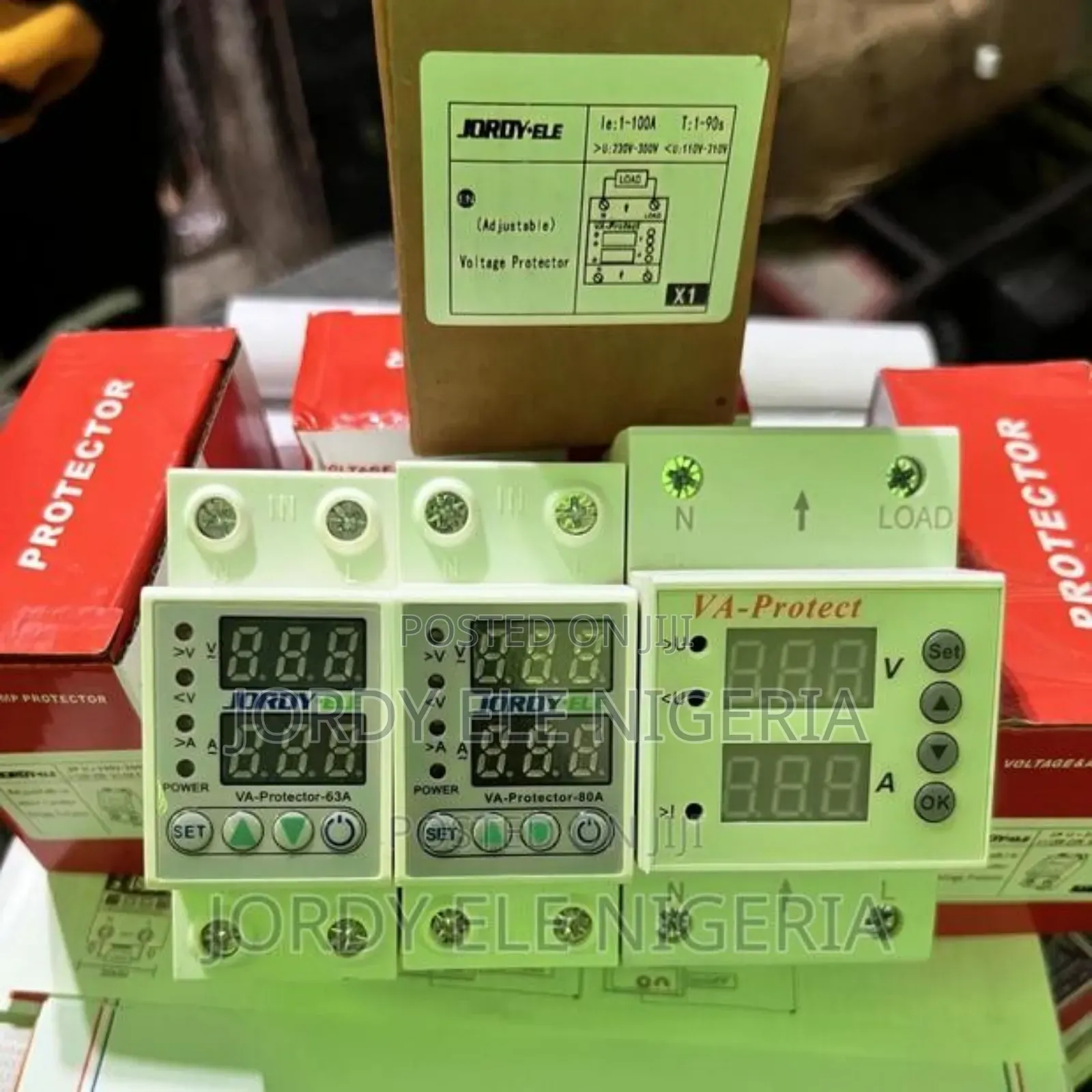 Adjustable Voltage Protector Single Phase - 63A, 80A 100A