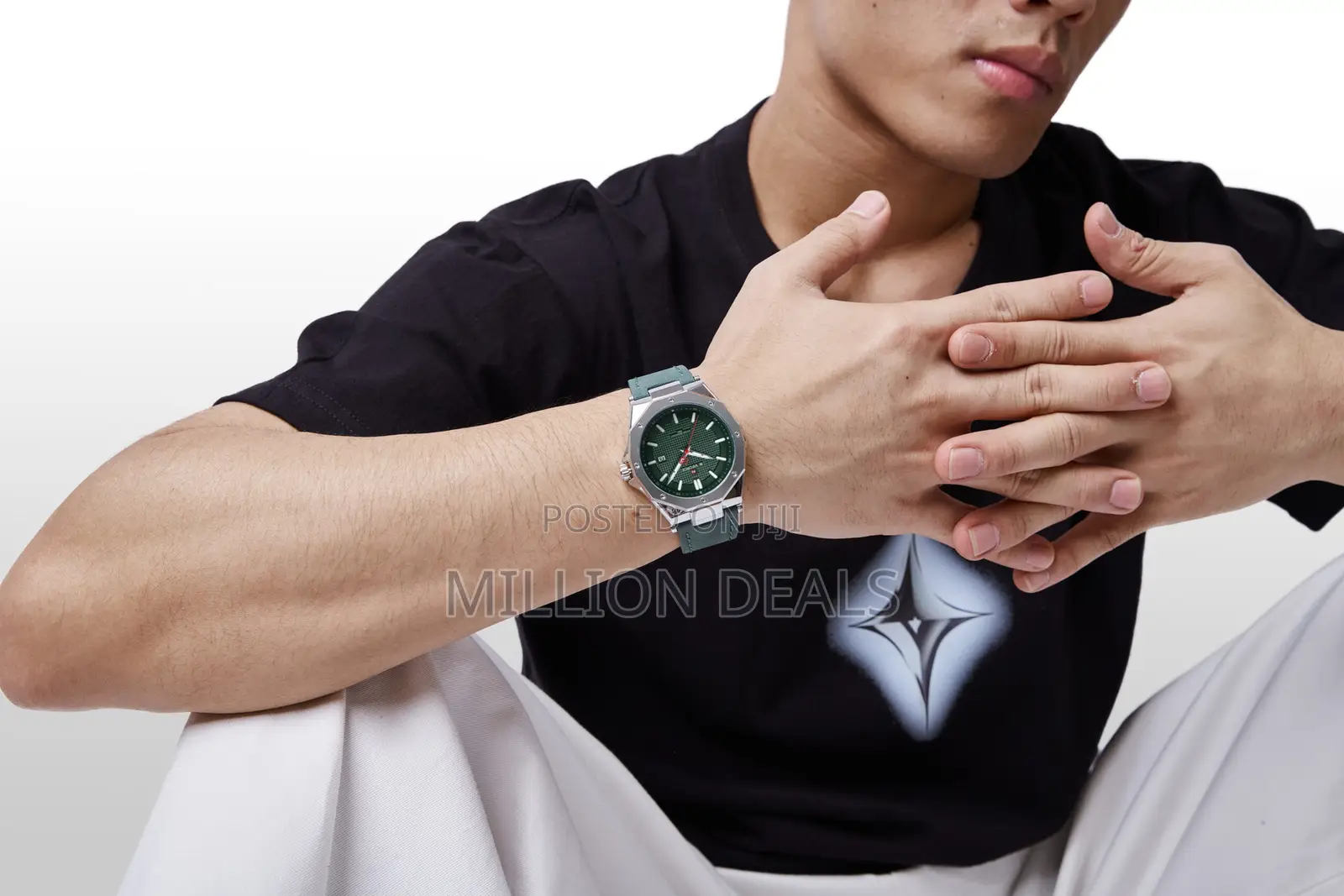Luminous Chronograph Green Men's Wrist Watch