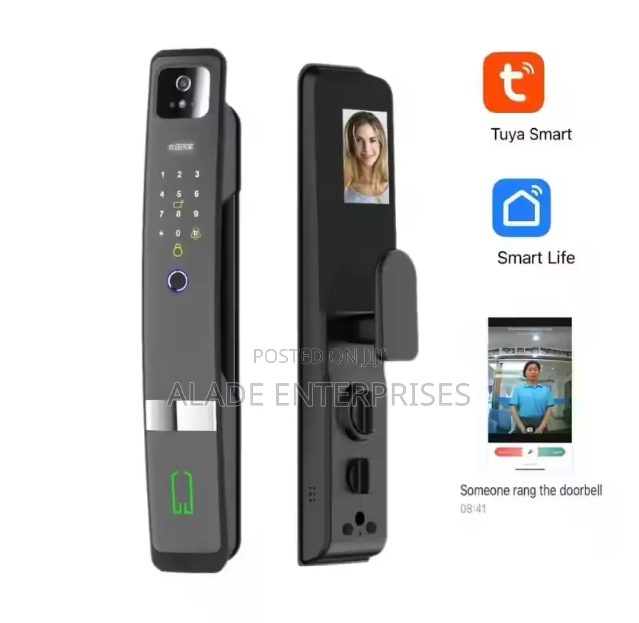 Tuya Wifi 3D Face Recognition Smart Lock Withinbuilt Camera