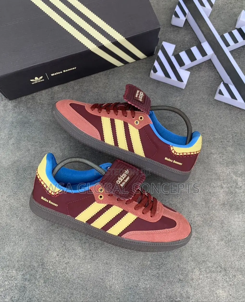 Wales Bonner X Adidas Samba Fox Brown Sneakers
