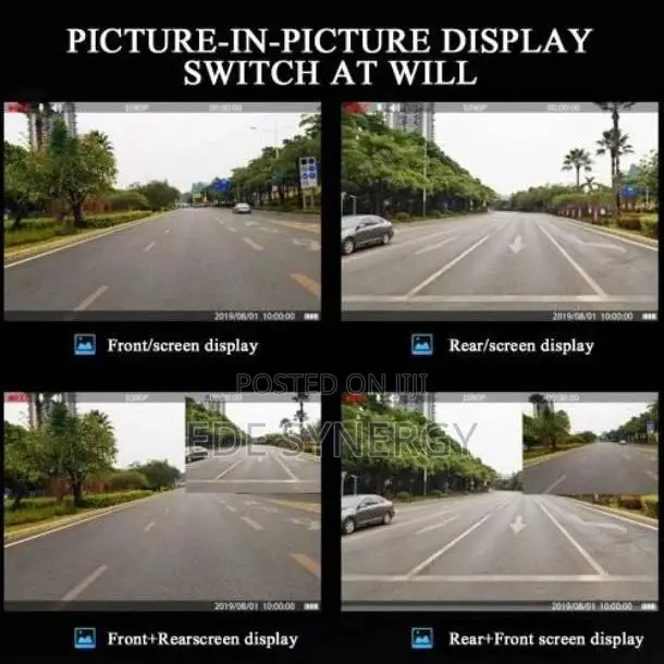 4.3in Car Dvrs Video Recorder Dash Cam Full HD 1080P Mirror