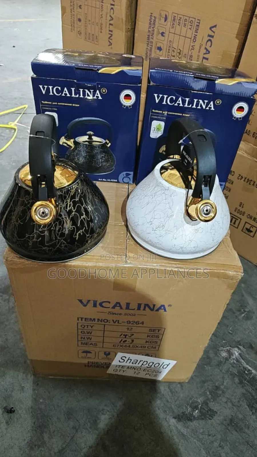 Vicalina Quality Whistling Kettle 3L