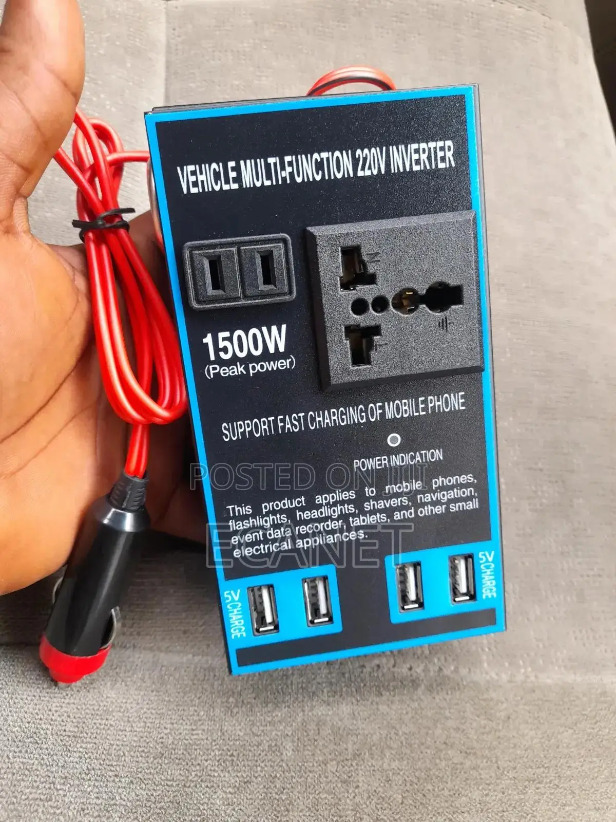 1500wtts Car Inverter With 4 Usb