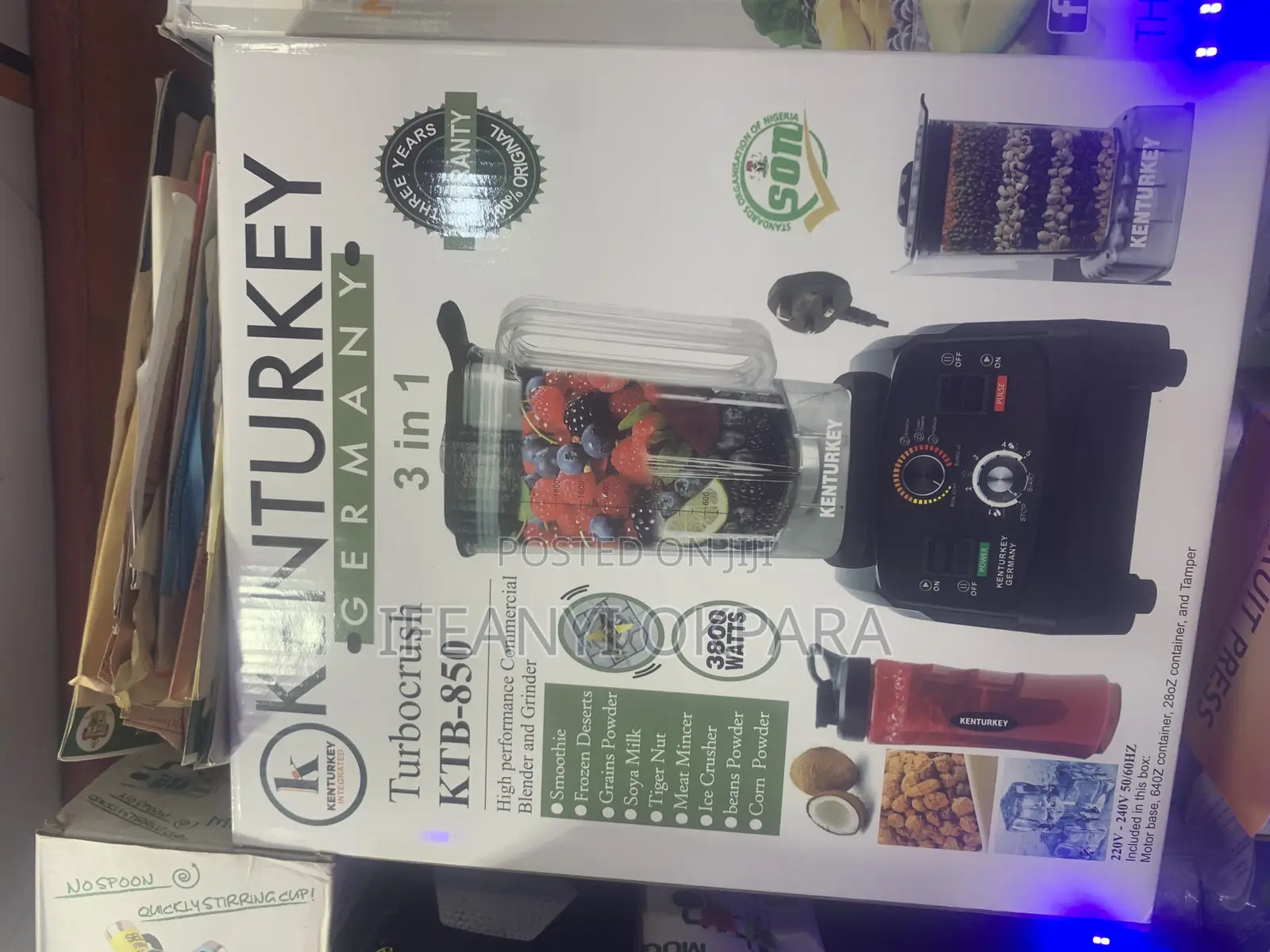 Kentukey BLENDER 3800 Watts Dobble Cup With Free Flask
