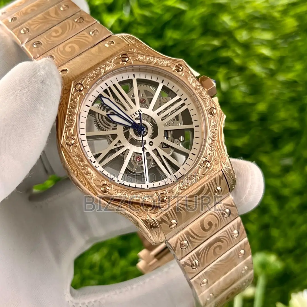 Original Cartier Mechanical Rose Gold Chain Watch in Store