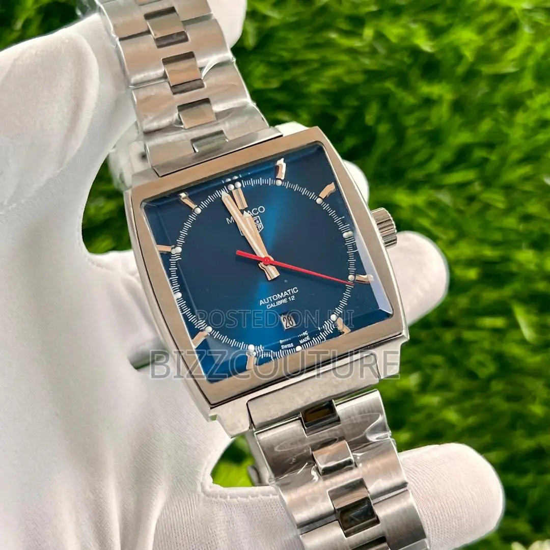 Original Monaco Blue Dail Silver Chain Watch Is Available
