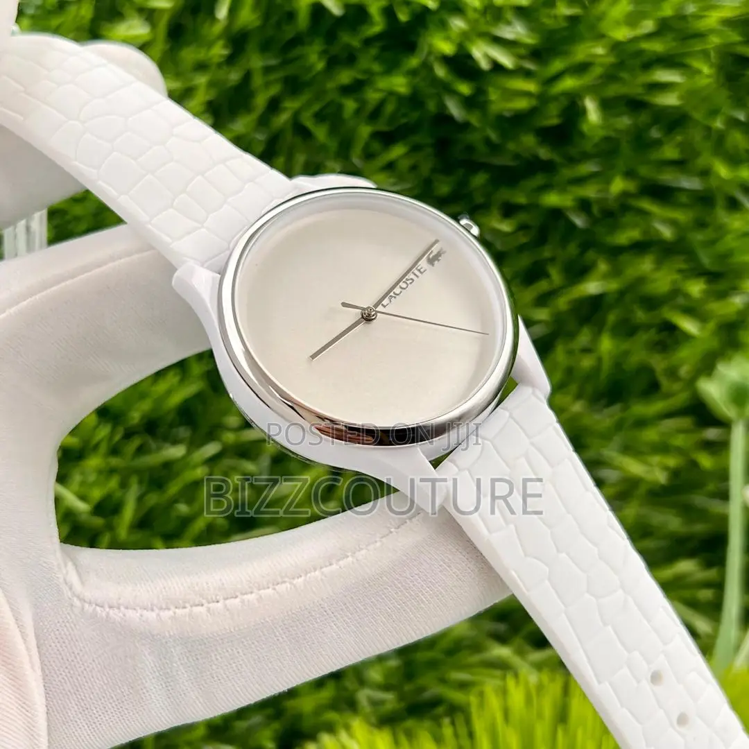 Original Lacoste White Rubber Watch Is Available in Store