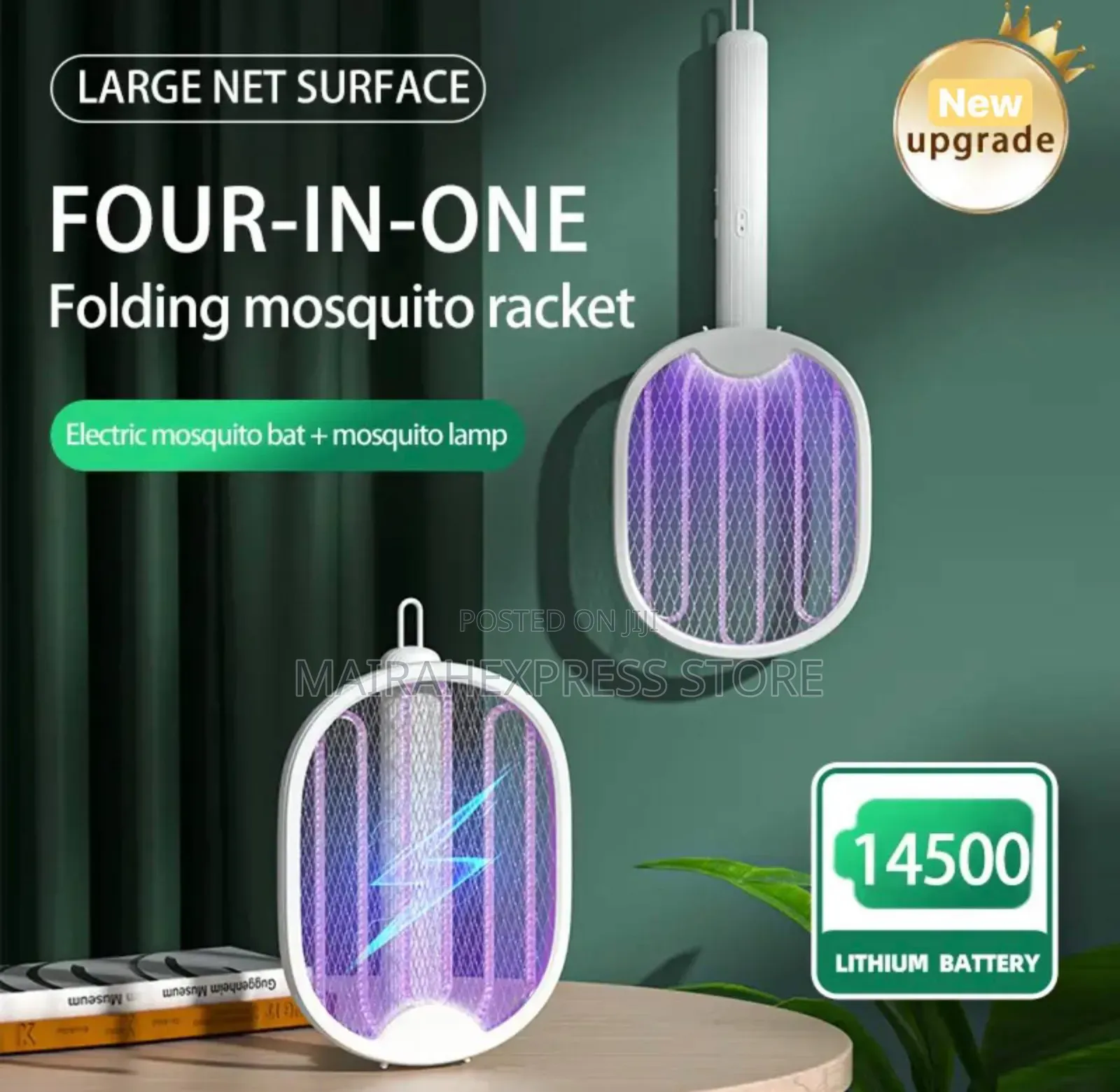 4in1 Foldable/Wall Mounted Rechargeable Mosquito Killer