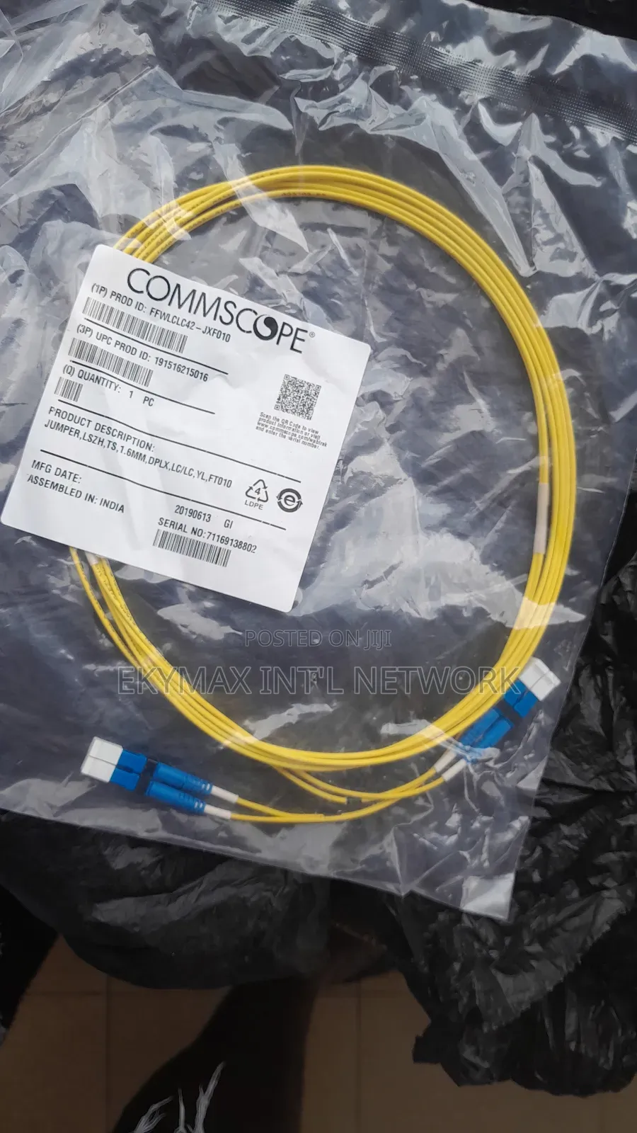 1.5meters LC-LC Commscope Fiber Optic Cable Single-Mode