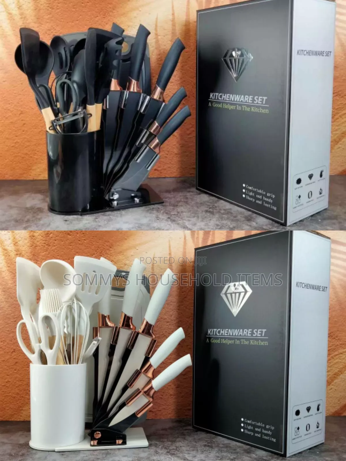 Silicone Spoon Set With Knife