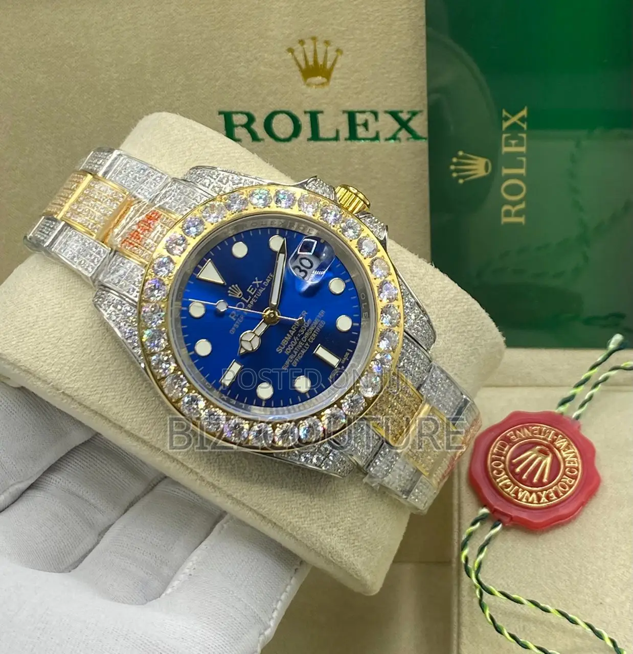 Original Rolex Sky Dweller Gold Mix Silver Chain Watch