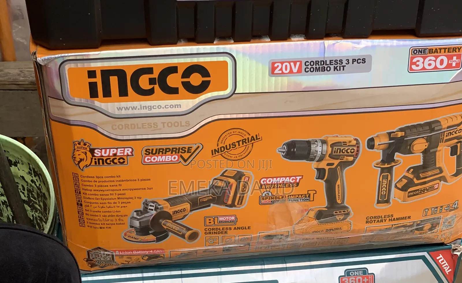 Ingco 3 in 1 Cordless Combo Machine