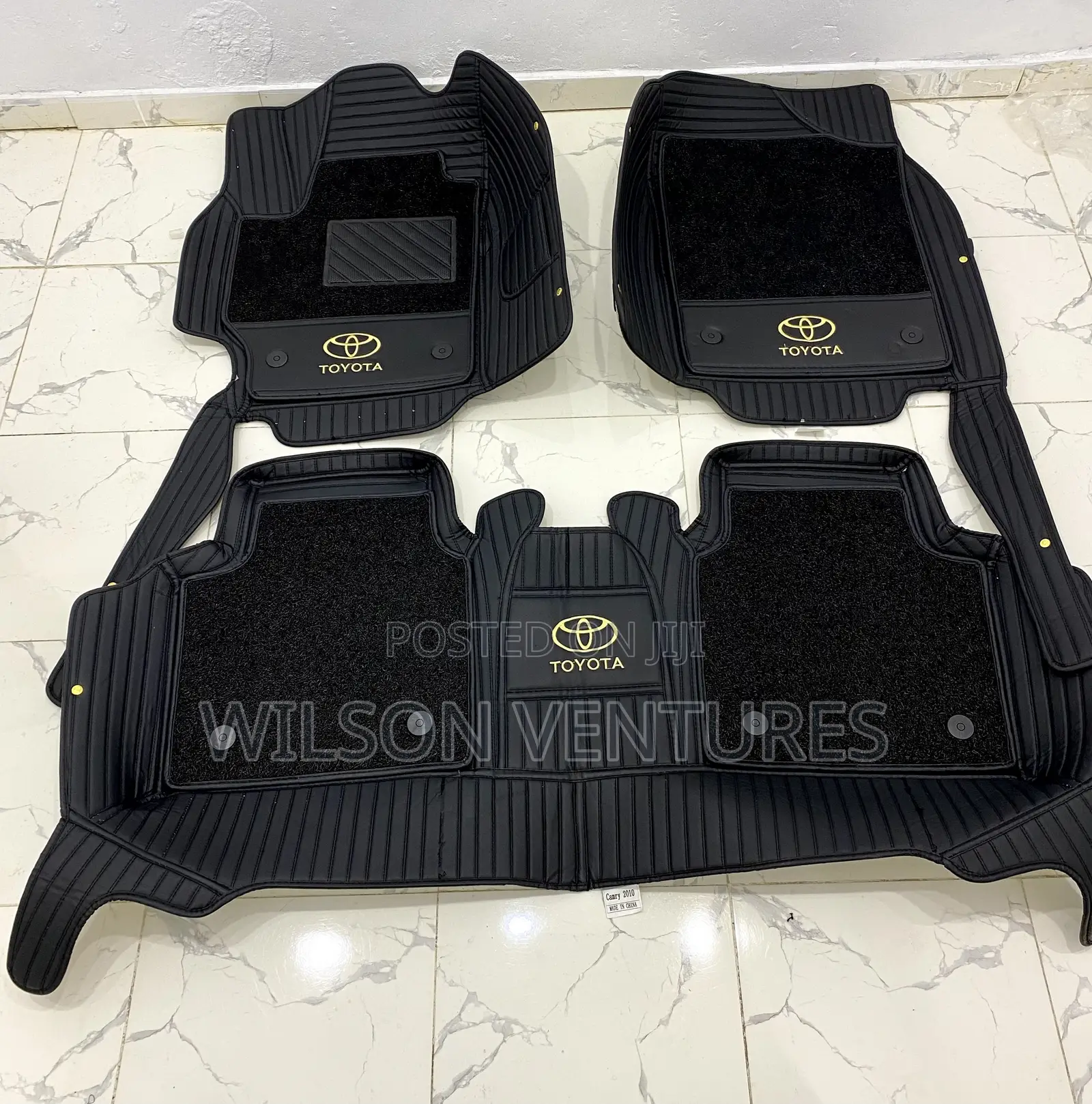 2007-2016 Toyota Camry Double Layer Foot Mat Plain Black