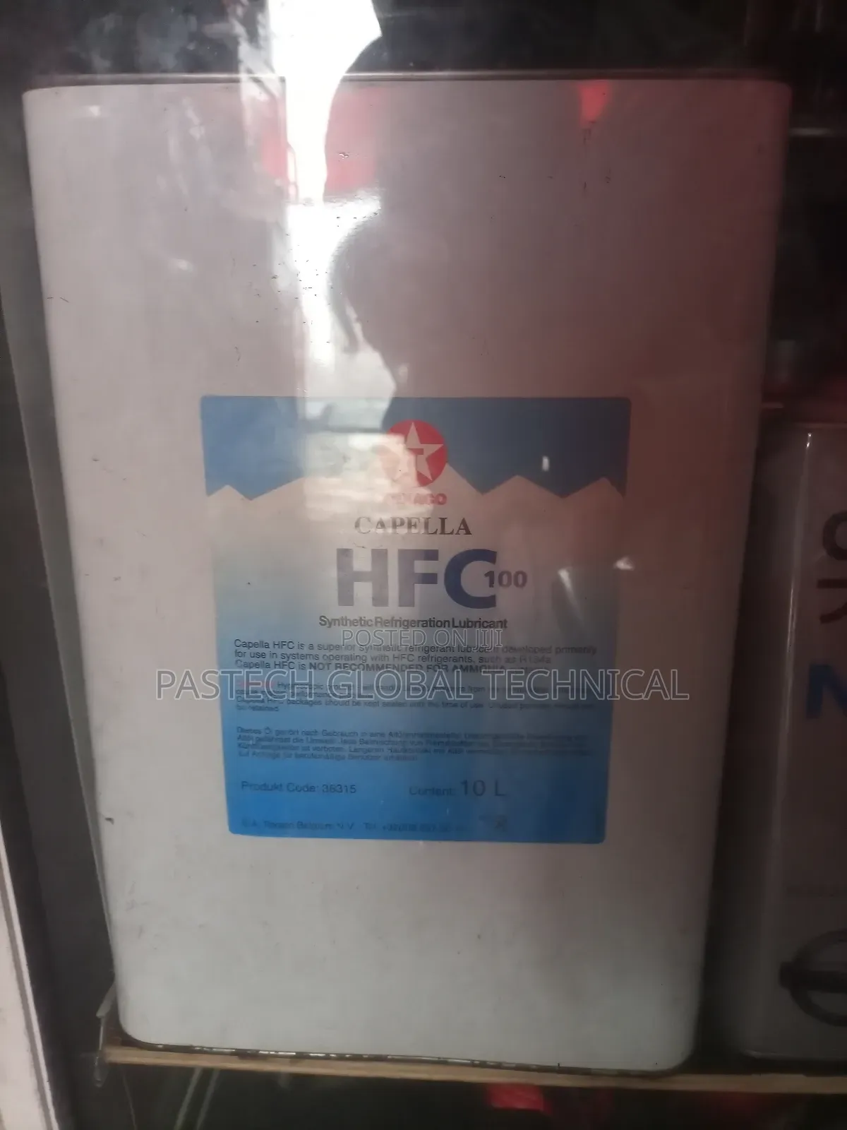 Capella HFC100 Synthetic Refrigeration Lubricant (10L)