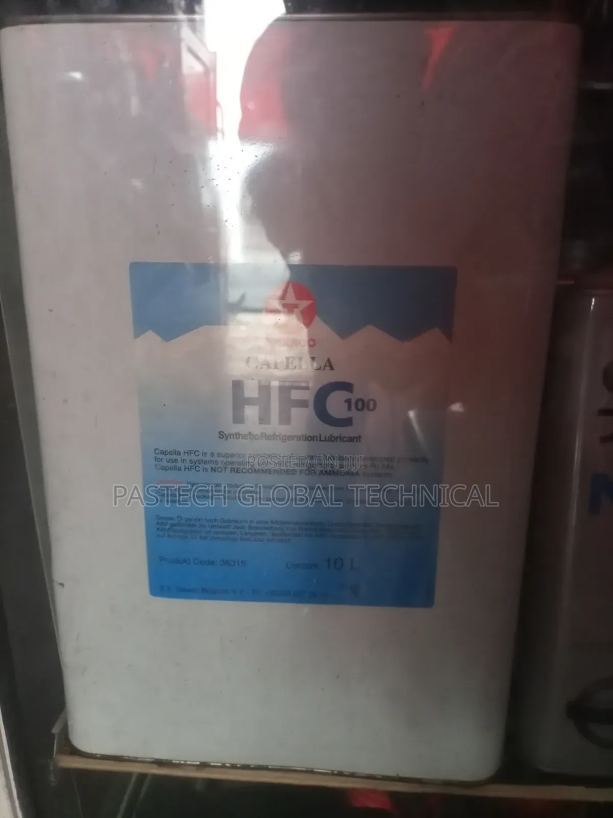 Capella HFC100 Synthetic Refrigeration Lubricant (10L)