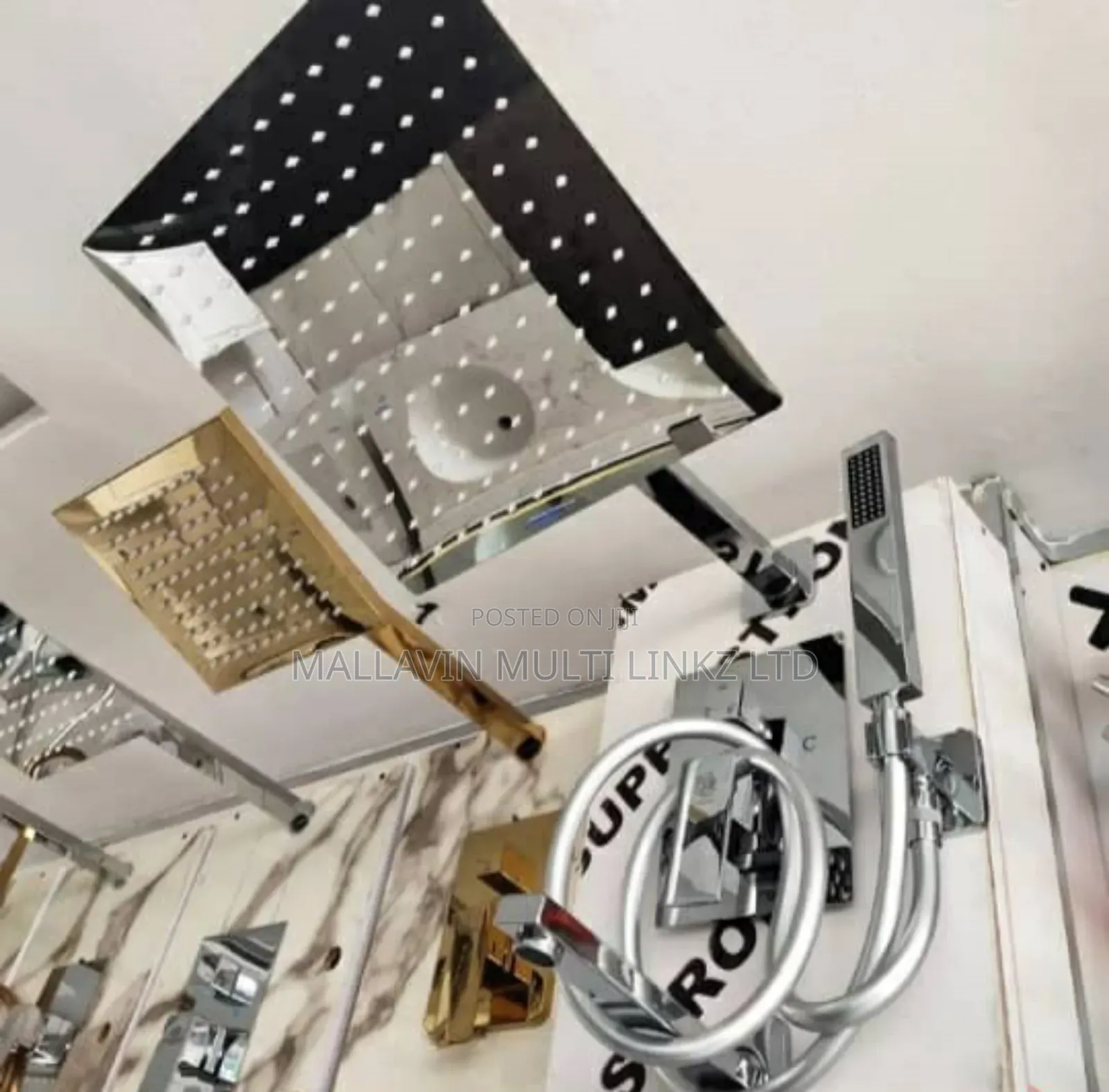 Silver Color Wall Mounted Bathroom Shower Set