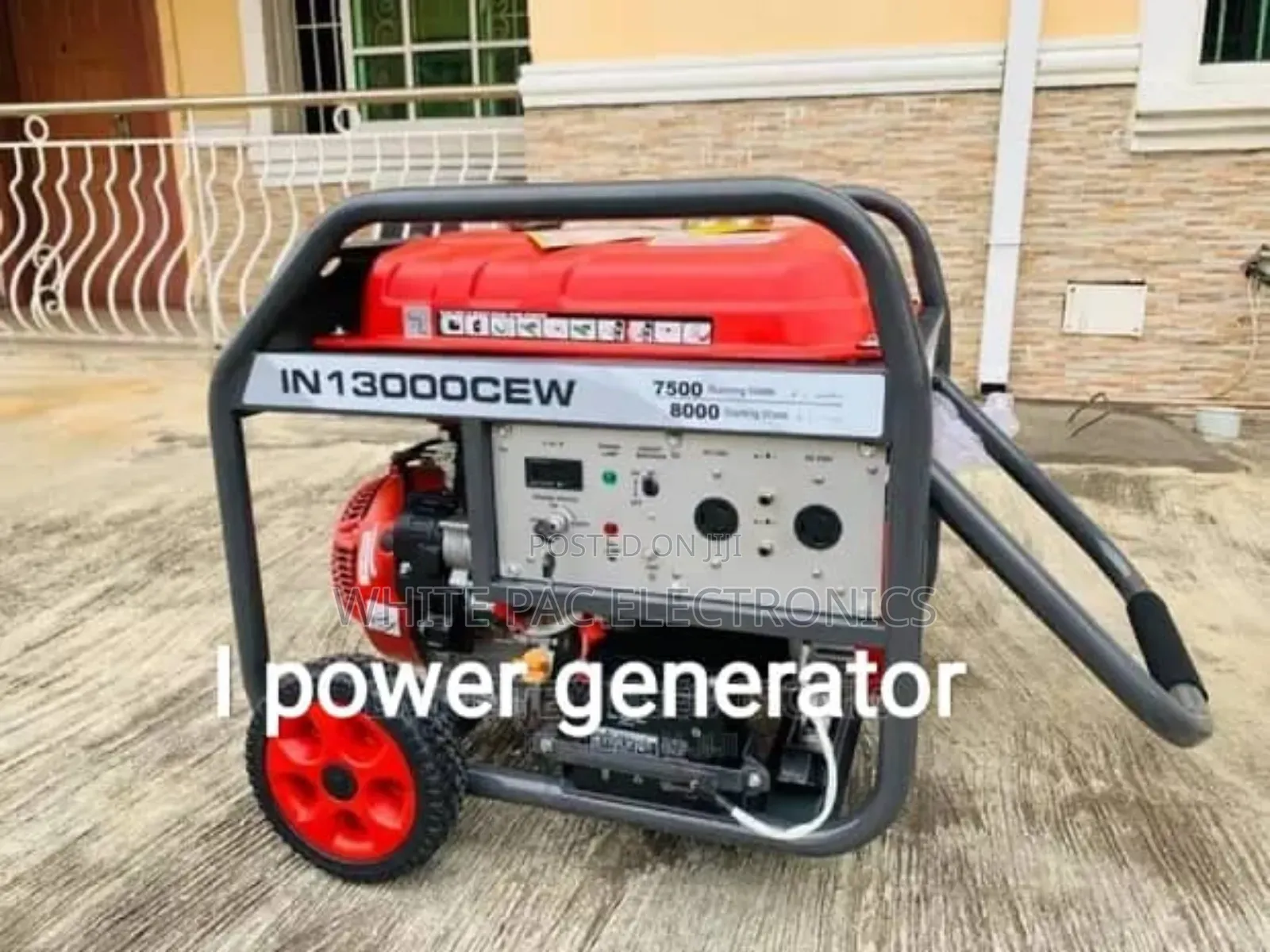 I Power Copper Gen 7.5kva Key Start (Two Face)Heavy Duty