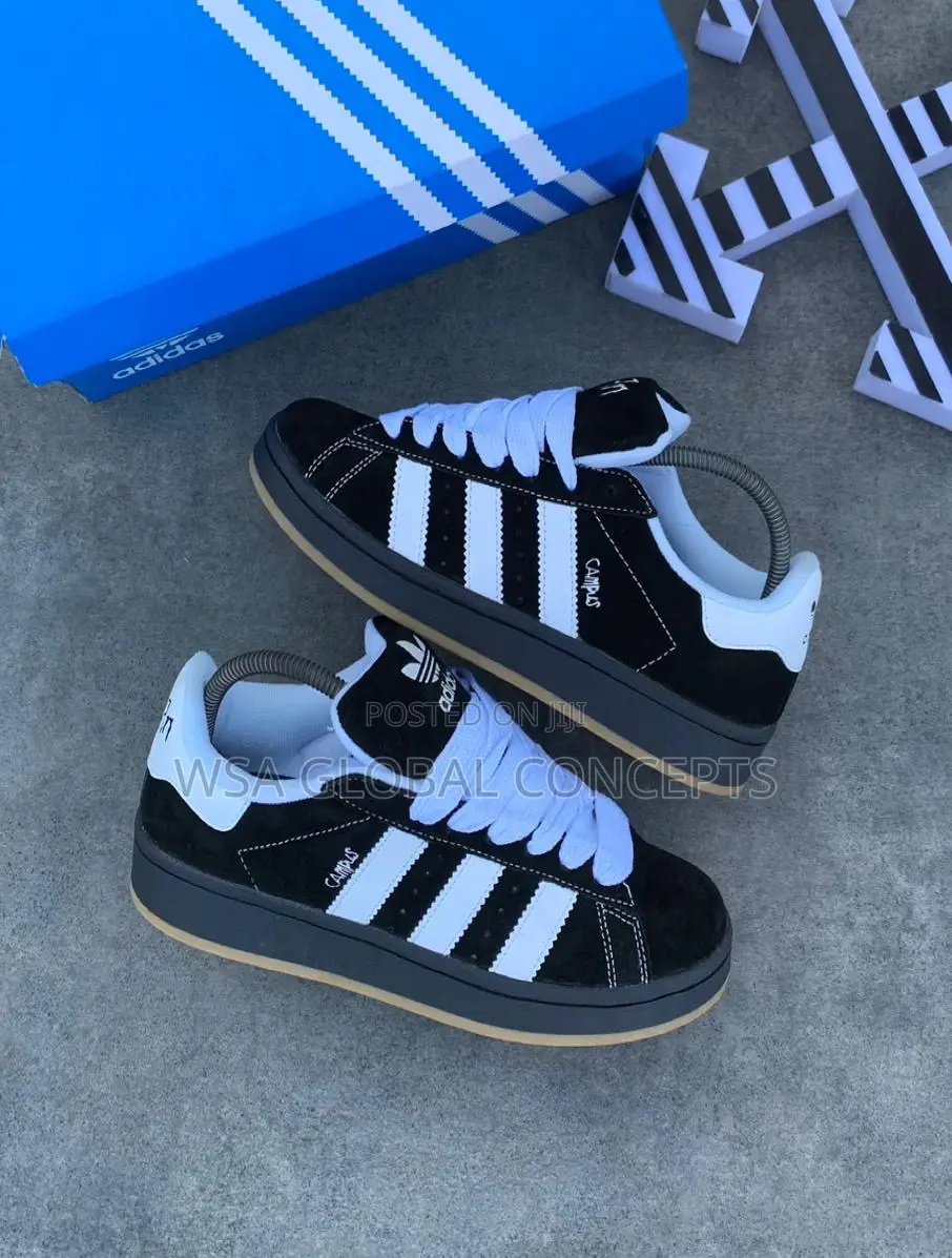 Adidas Campus Korn Black & White Gum Sneakers