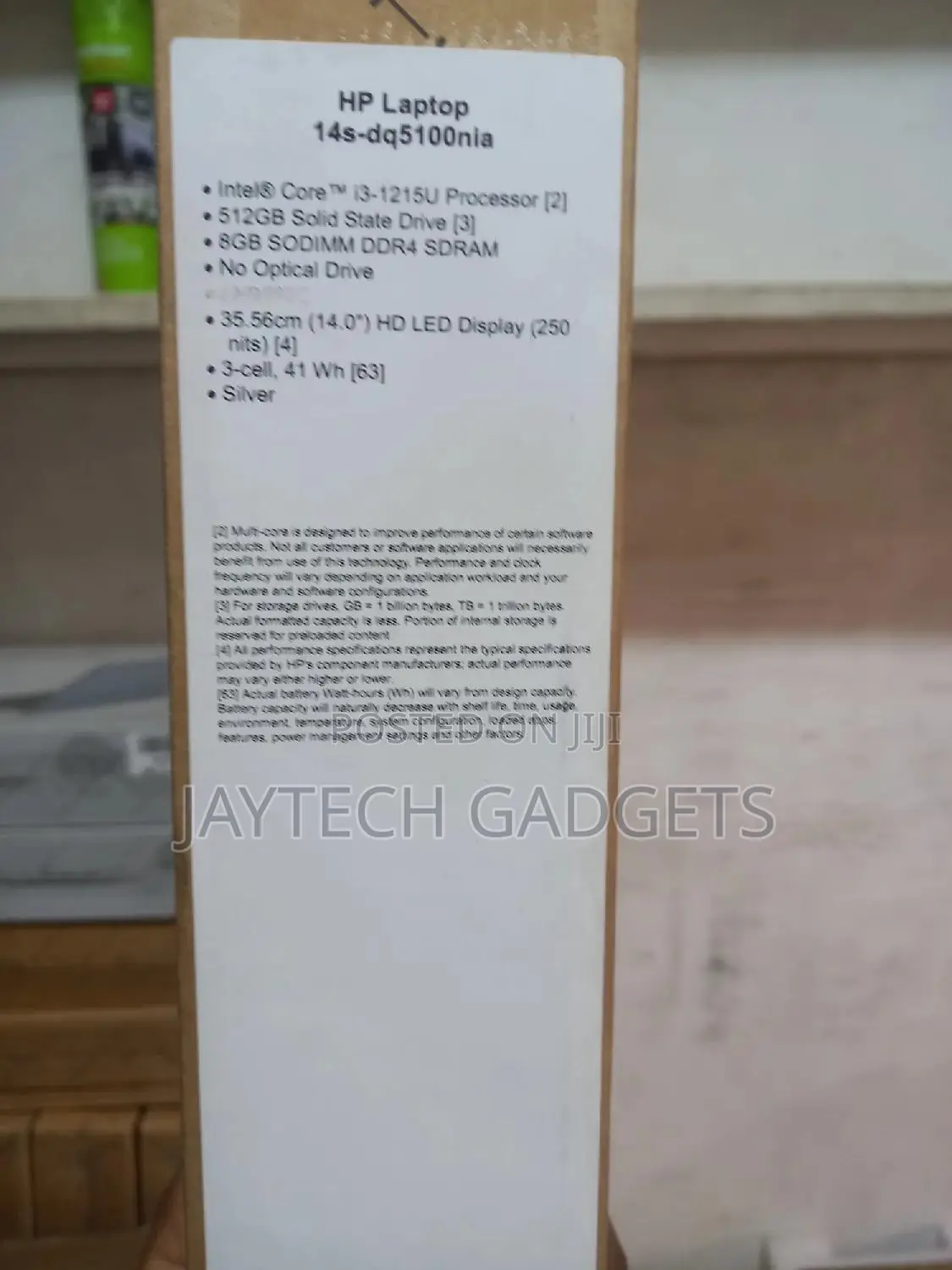 New Laptop HP 14S 8GB Intel Core I3 SSD 512GB