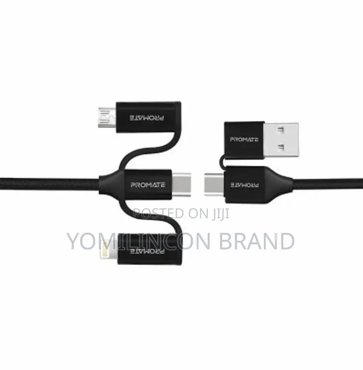 Promate Pentapower 6-in-1 Hybrid Multi-Connector Cable