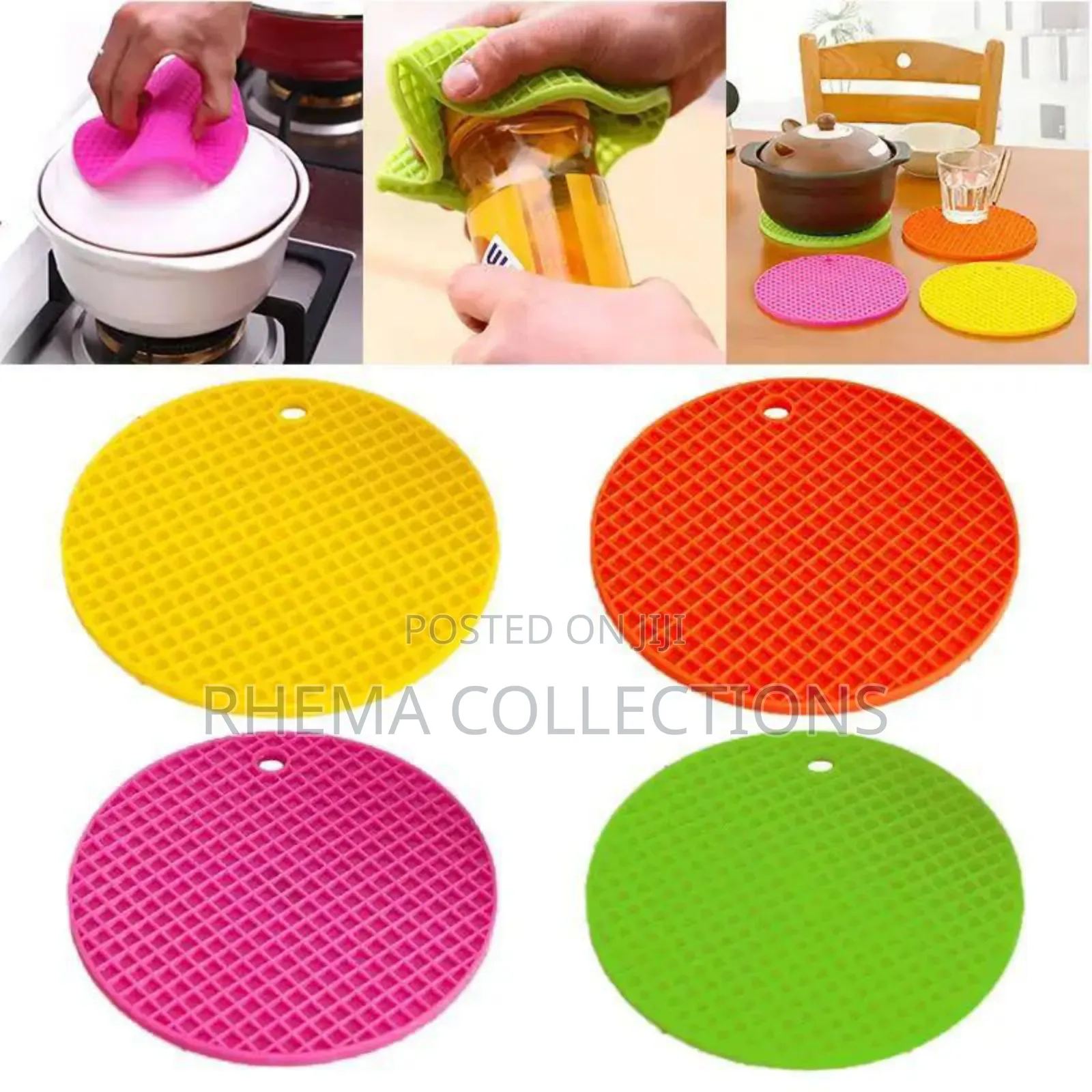 Silicone Non-Slip Heat Resistant Pot Placemat/Tableware