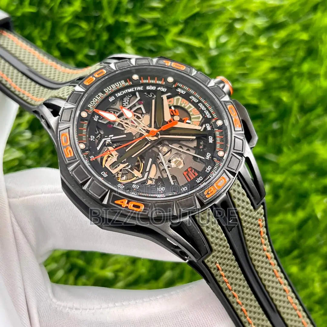 Original Roger Dubuis Mechanica Color Selection Rubber Watch