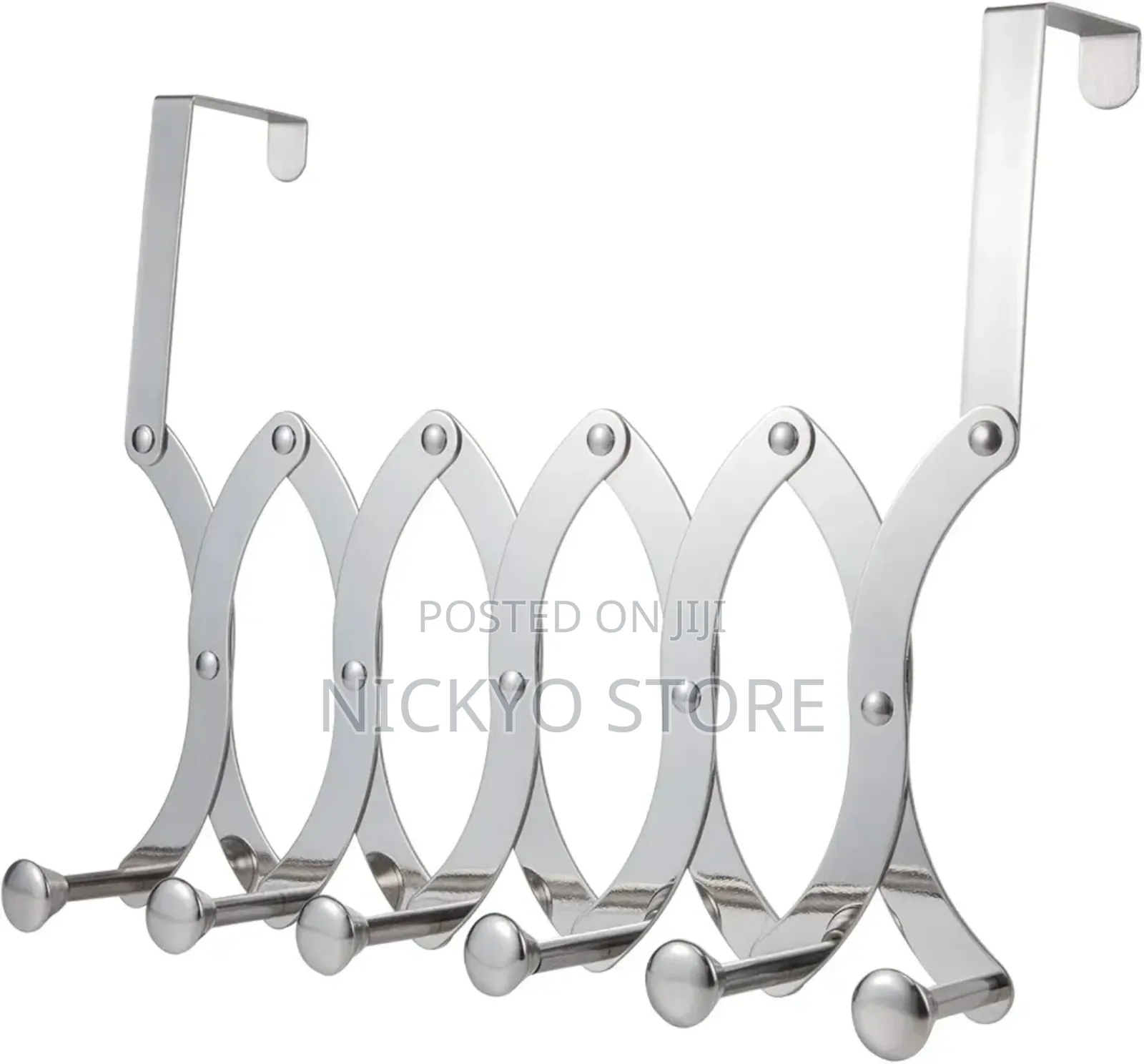 Stainless Steel Over the Door Hook Adjustable Door Hanger