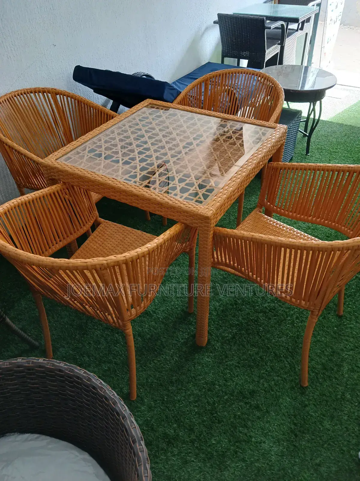 Outdoor Rattan Chairs and Table