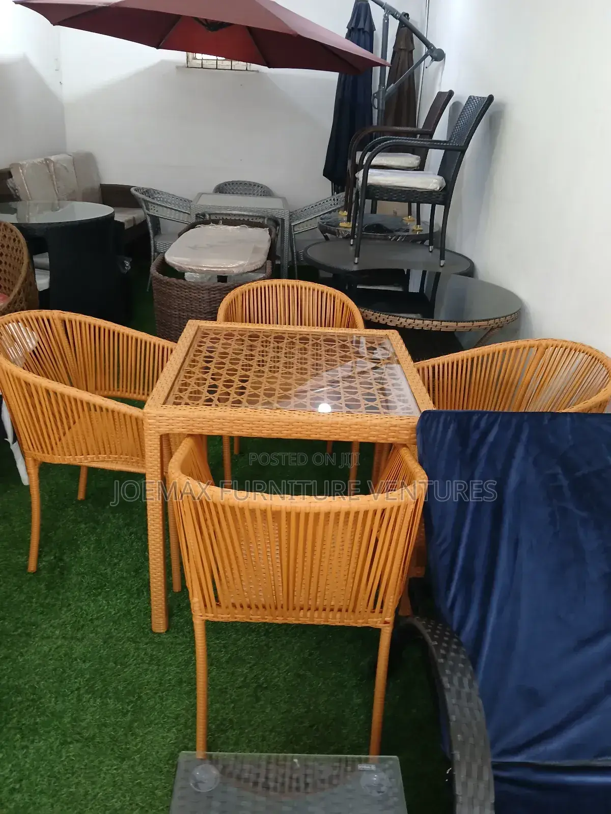 Outdoor Rattan Chairs and Table