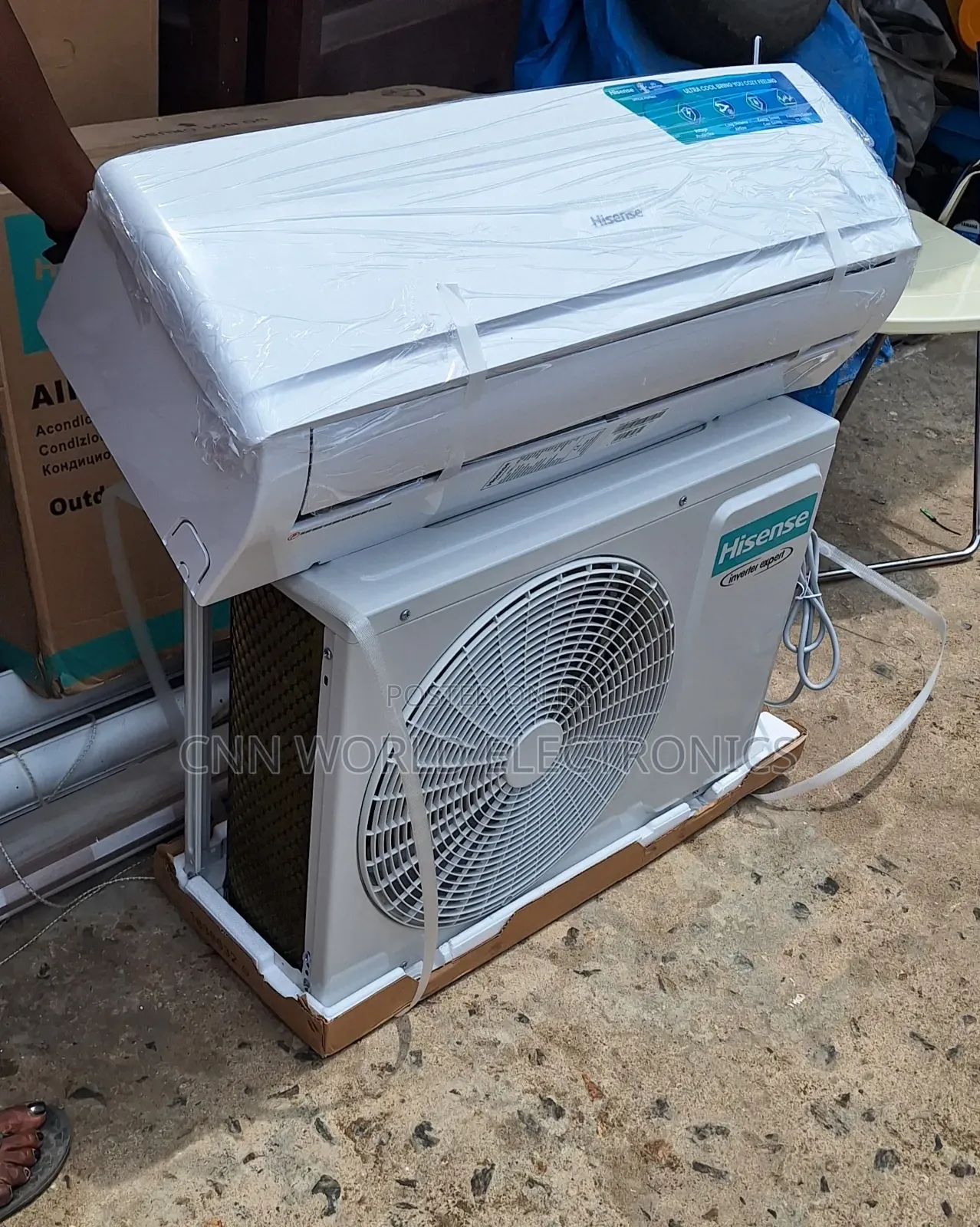 Original Hisense 1.5hp Invertersplit Ac R410a Copper 1year