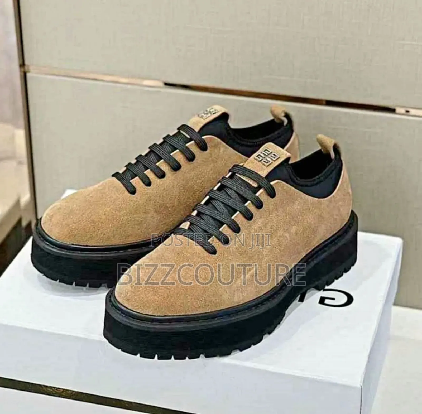 Original GIVENCHY NUBUCK Leather Shoes Available in Store