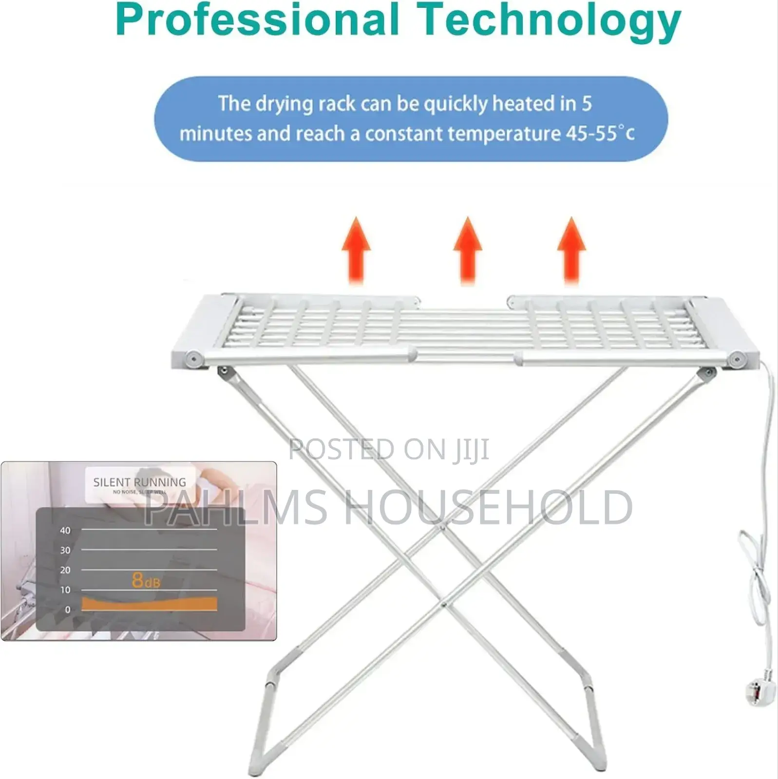 Electric Heated Clothes Airer Dryer