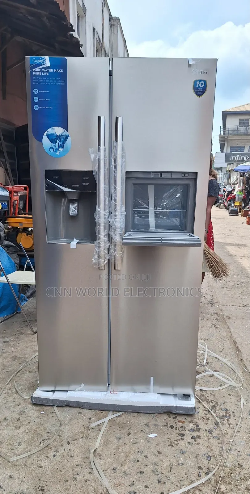 Midea Inverter 590l Side by Side Fridge Ice Water Dispenser