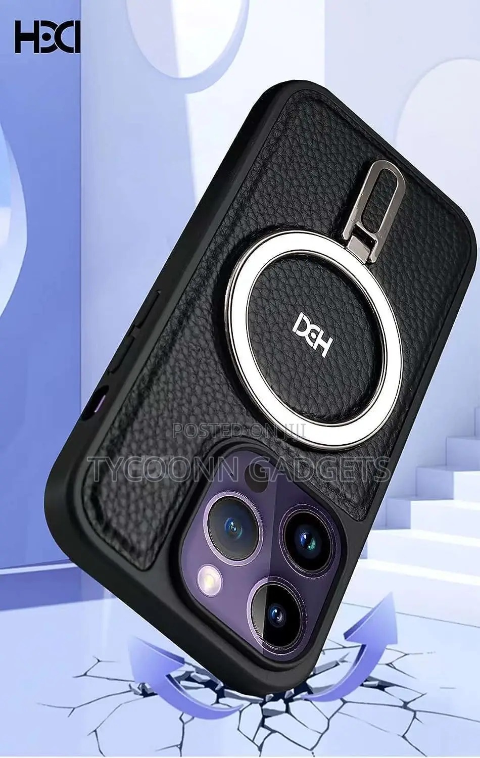 Magnetic Leather Case for iPhone 13 14 15 Pro Max