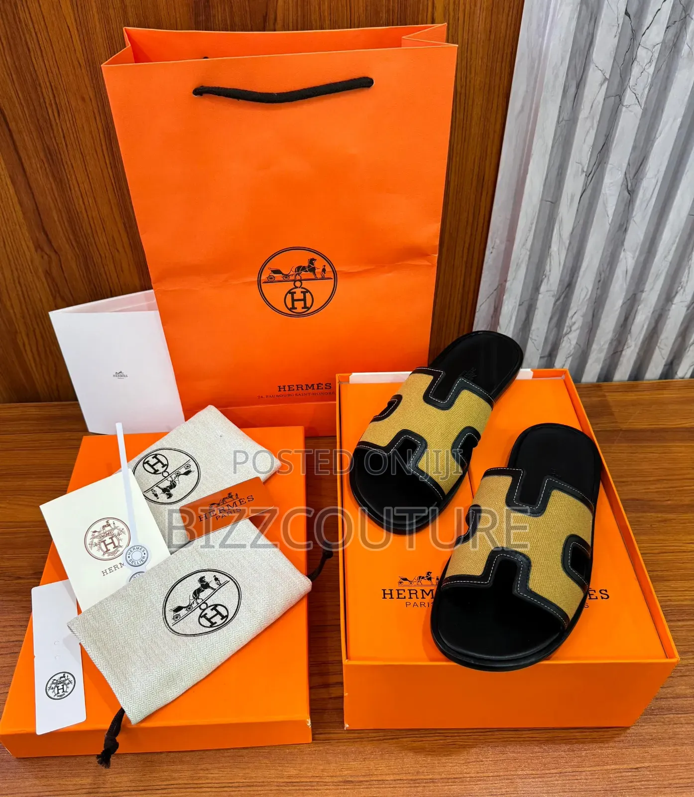 Original Hermes Slippers Available in Store
