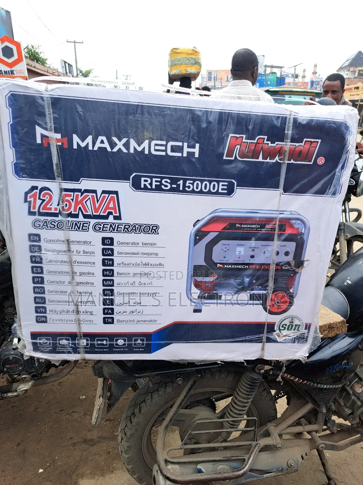 12.5kva Maxmech Petrol Generator Model Rfs15000e2 100% Coppe