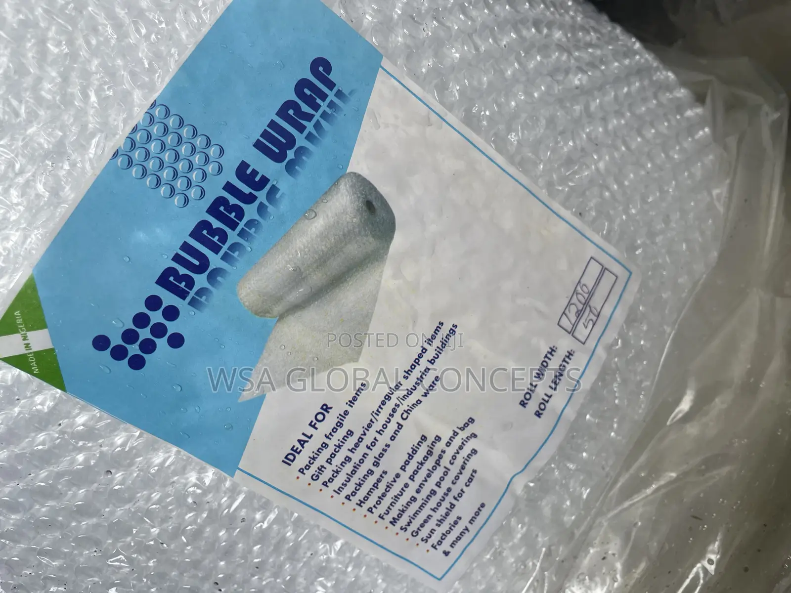4feet by 50meters Bubble Wrap