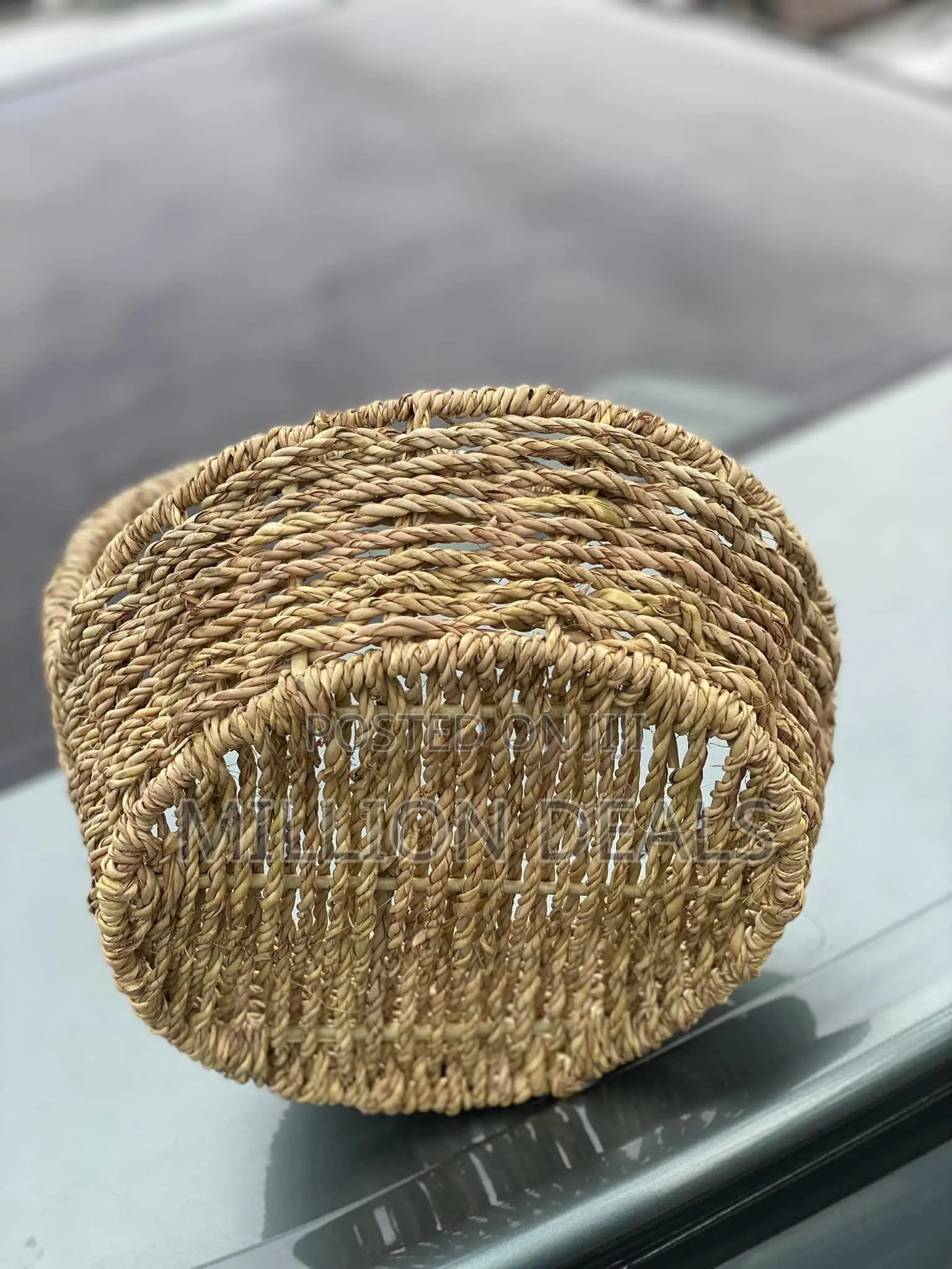 Mini Round Rattan Fruits Straw Basket