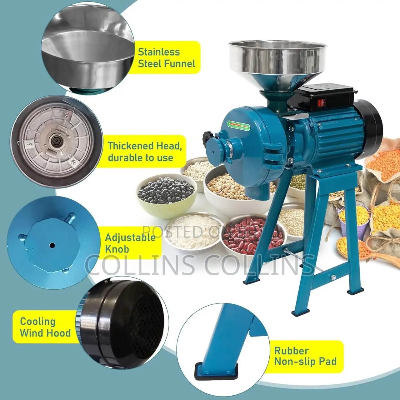 Electric Wet and Dry Grinding Machine