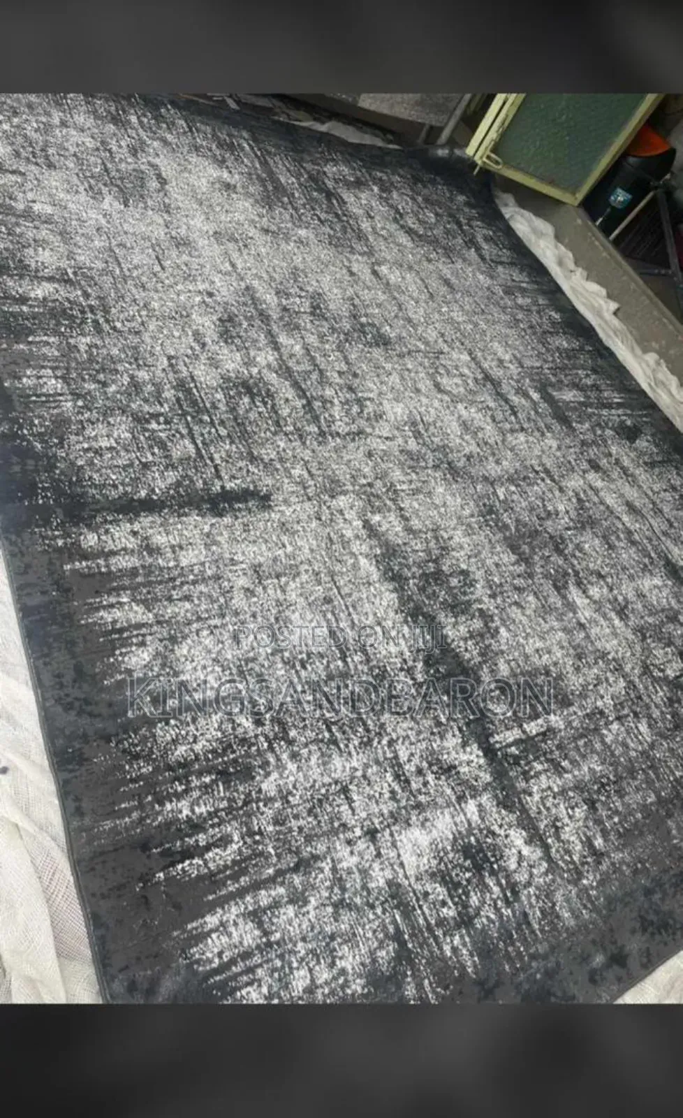 9*13fts Gray N Cream Luxury Living Room Center Rug.