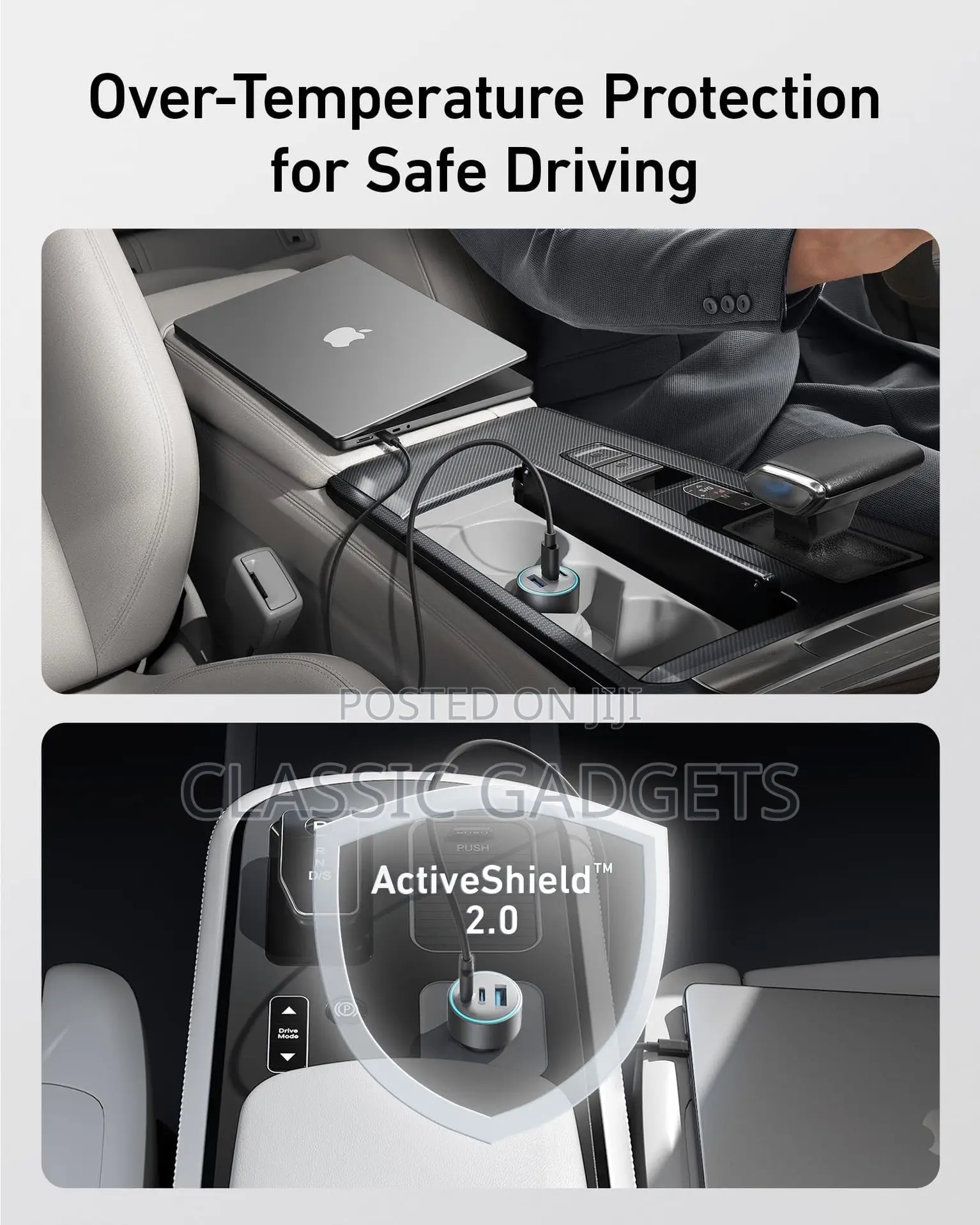 Anker 67w Powerful Tripple-Port Car Charger