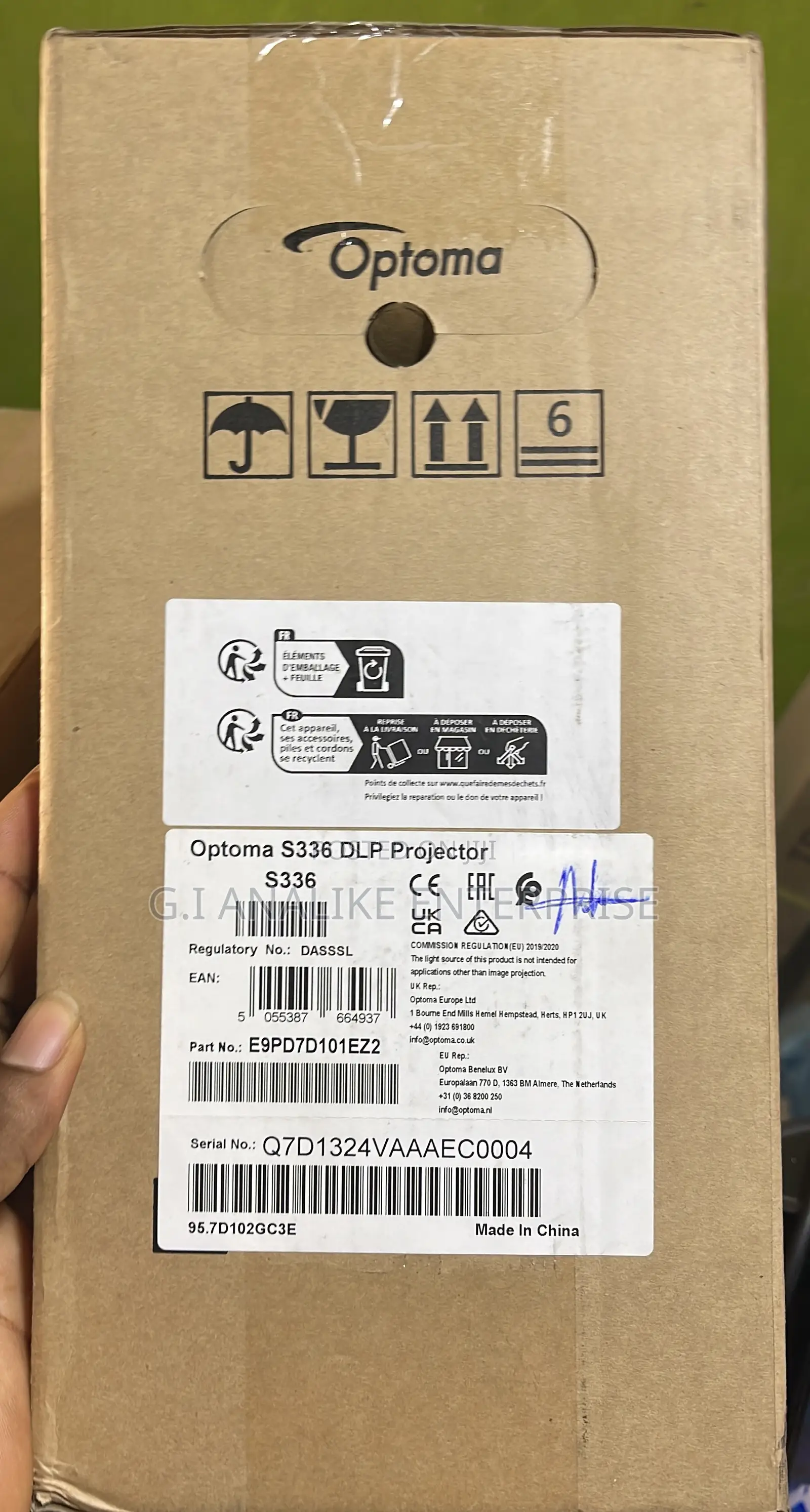 Optoma S336 4000 Lumens SVGA DLP Projector.