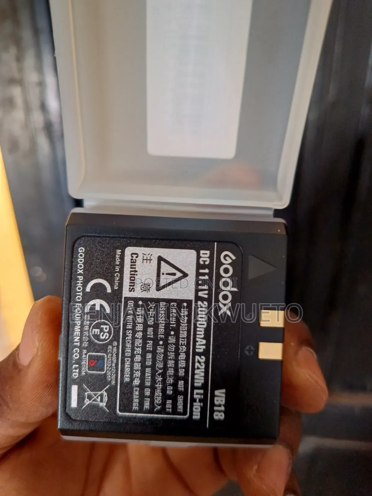 Battery for Godox V860 and V850 Flash.
