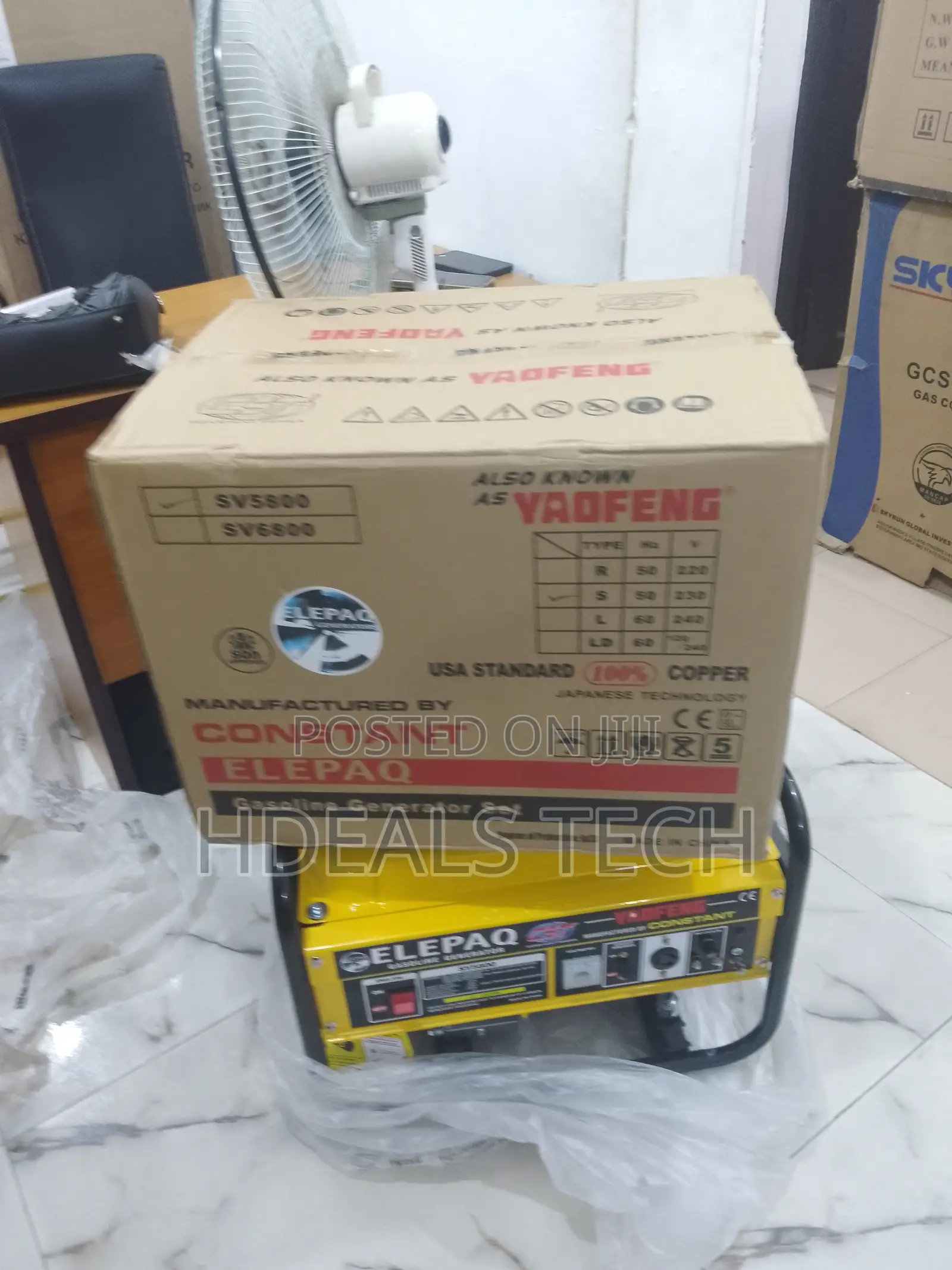 Eco-Friendly 100% Copper Elepaq 3.5kva Generator