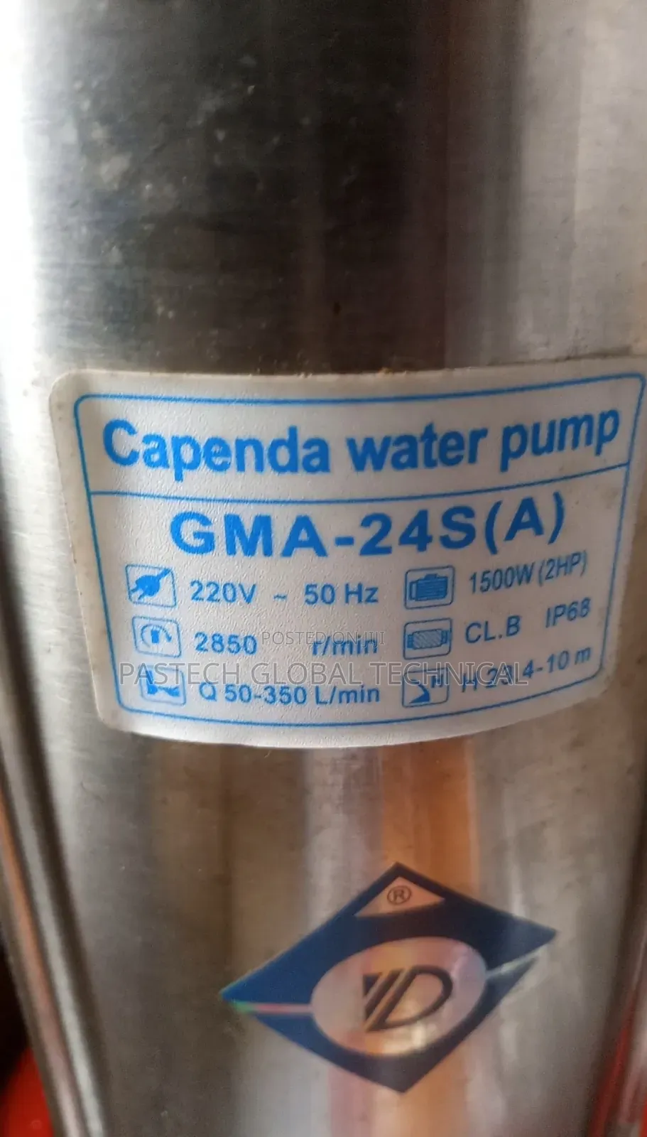 2hp Capenda Submersible Sewage Pump