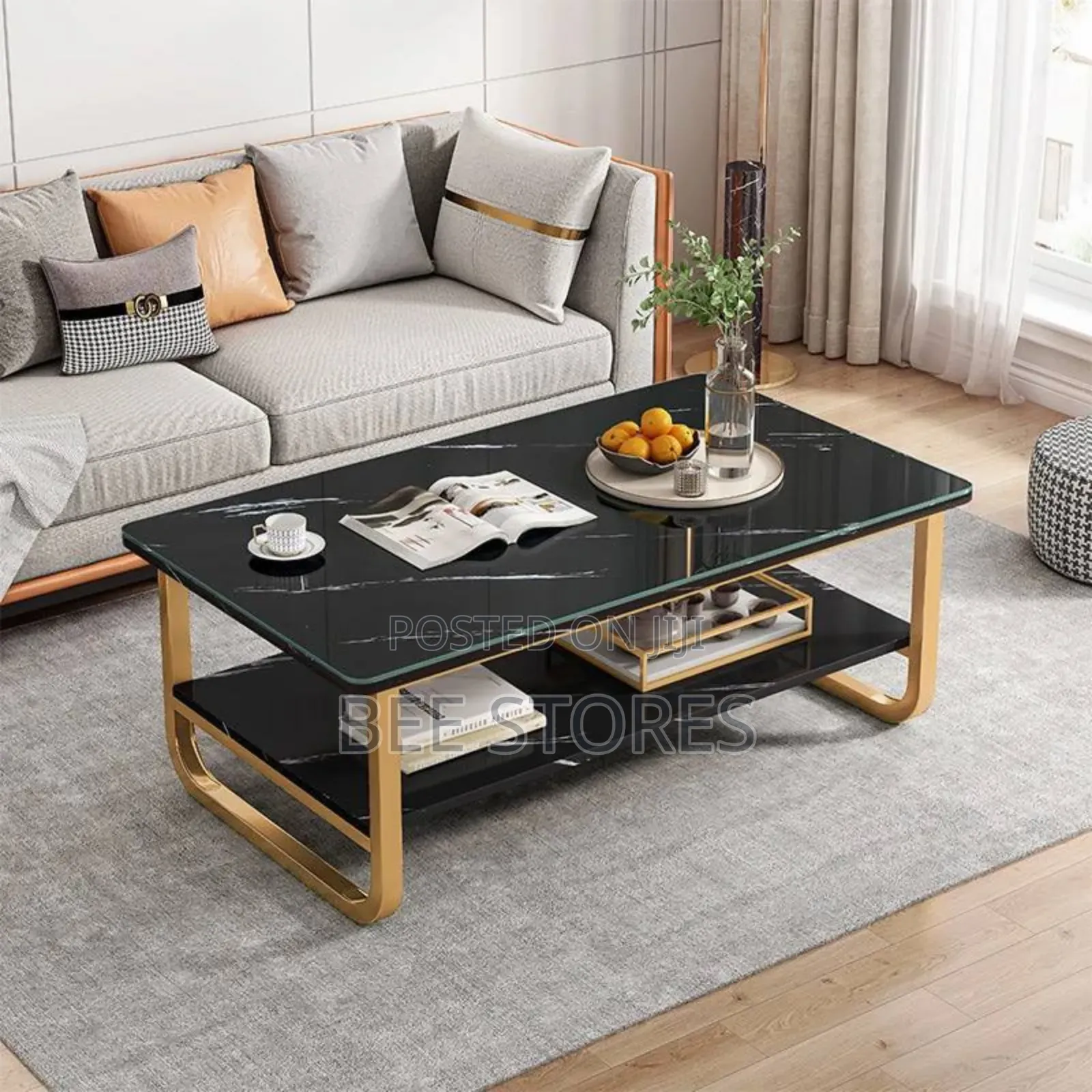 Faux Marble Centre Table