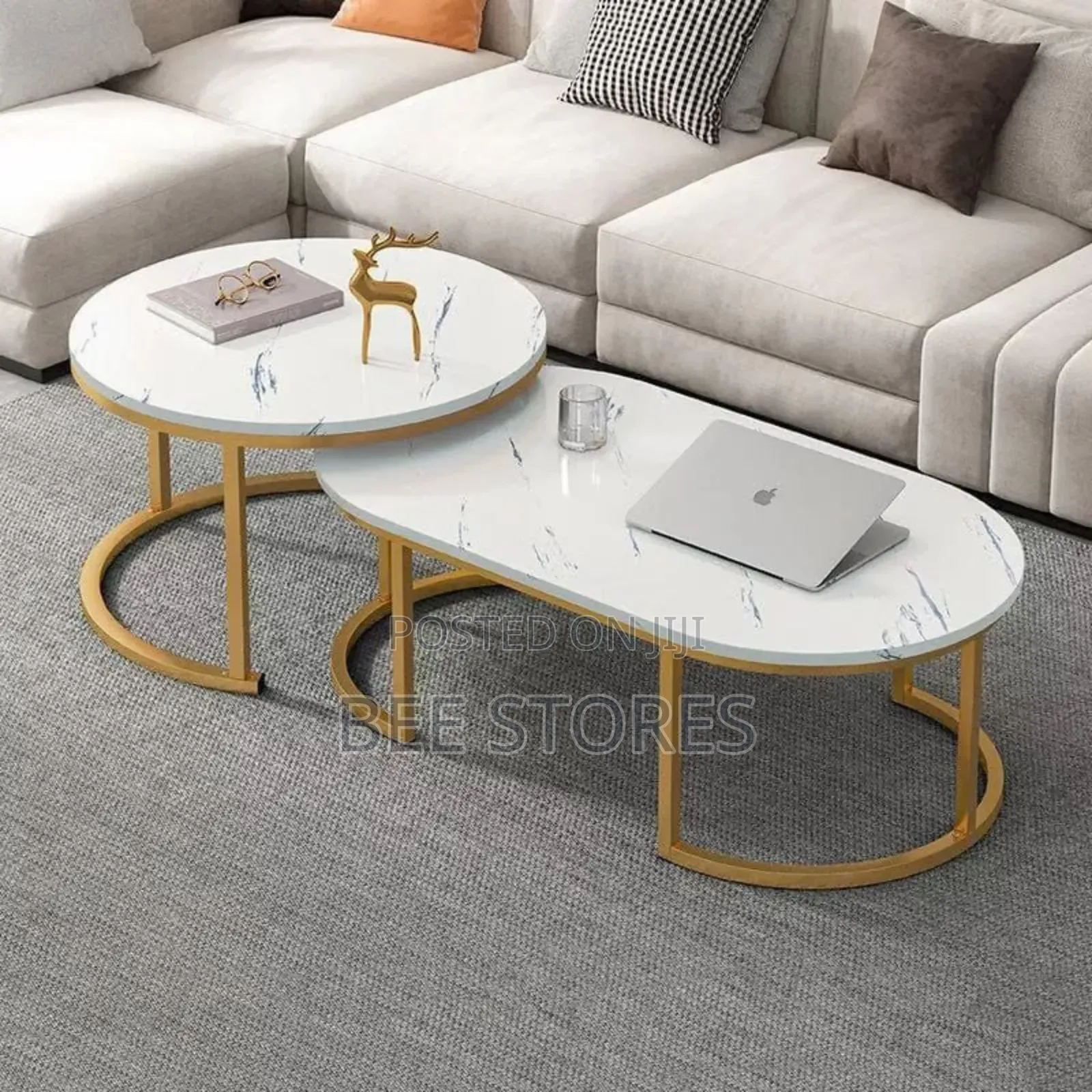 Faux Marble Nordic Living Room Centre Table