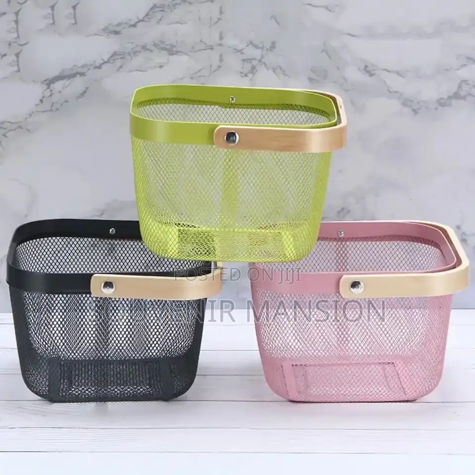 Metal Mesh Storage Basket