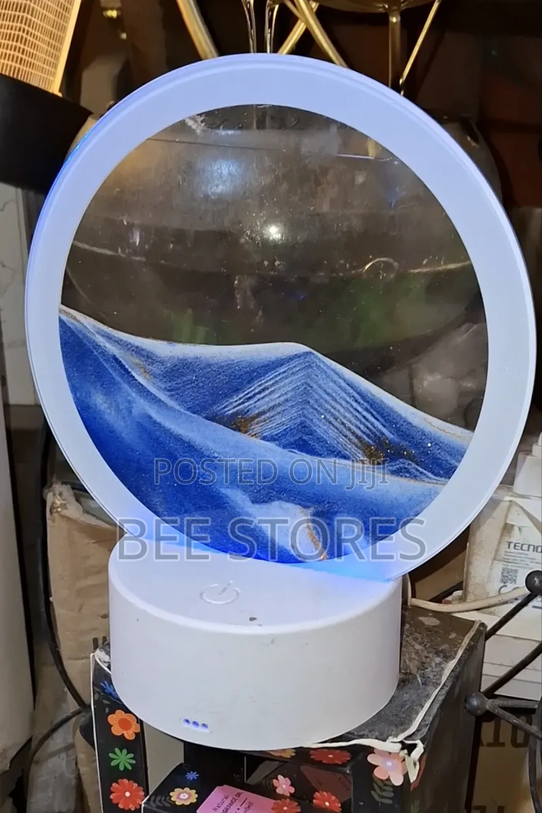 Moving Sand Art Decor 3D USB Night Light Desktop Decor