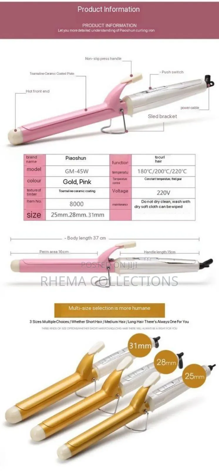 Pure Gold (80W) Professional Hair Culer